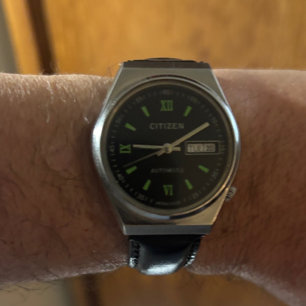 1985 Retro Citizen 21 Jewel 8200A Automatic Movement in Immaculate Condition!